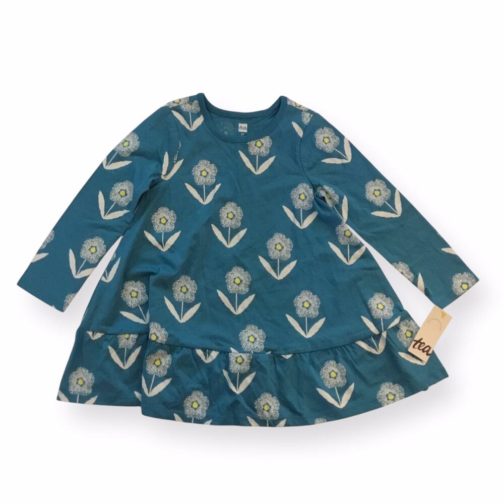 NWT Tea Collection Blue Floral Dress